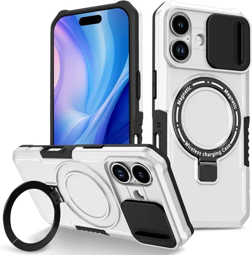 Vista 31 de Funda magnética para iPhone 11, soporte de anillo con ventana corrediza, funda protectora mate a prueba de golpes para iPhone 11 6.1, fundas