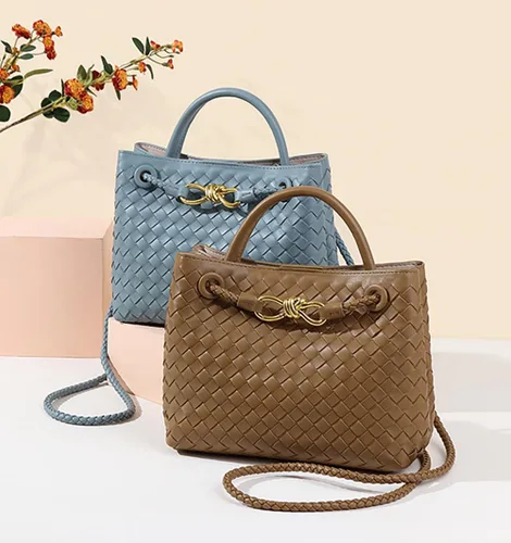 Vista 9 de Bolsos Hobo para mujer, bolso de mano tejido, bolso de hombro tejido, bolso cruzado, bolso tejido de moda, bolso de mano 2023