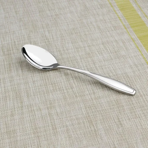 Vista 7 de Pekky Cuchara de postre de acero inoxidable, juego de cucharas pequeñas de 12 piezas