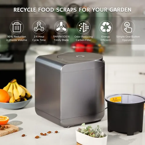 Vista 7 de Airthereal Cubo de repuesto y tapa para compostador eléctrico R500 Revive (negro)