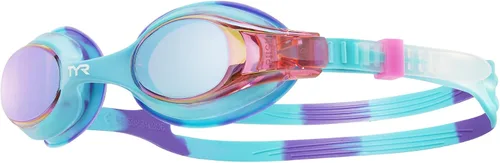 Vista 2 de TYR Swimple - Gafas de natación metalizadas para niños con espejo para entrenamiento y recreación - Protección anti-vaho, UVA/UVB