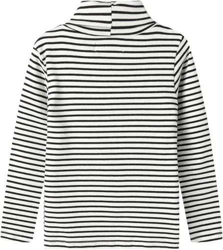Vista 2 de Mud Kingdom Camisetas de manga larga para niñas pequeñas, cuello alto suave, sin botones, ajustadas, elásticas