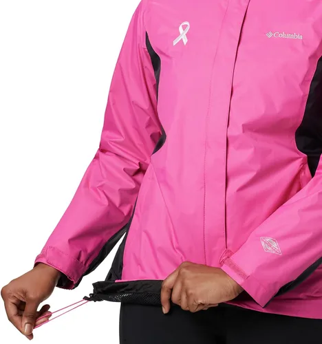 Vista 3 de Columbia Chaqueta impermeable resistente en rosa para mujer II