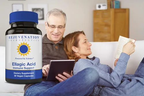 Vista 4 de Rejuvenation Therapeutics Cápsulas de ácido elágico de alta potencia de 250 mg Mejora la inmunidad y elimina el estrés oxidativo Orgánico