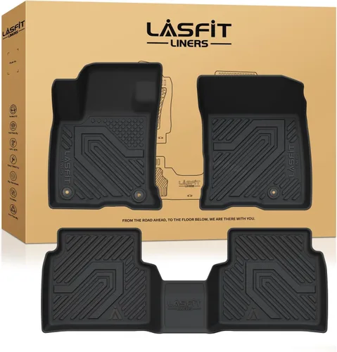 Vista 54 de LASFIT Alfombrillas para Freightliner Cascadia 2008-2017, protección para todo tipo de clima, revestimientos de automóvil de elastómero