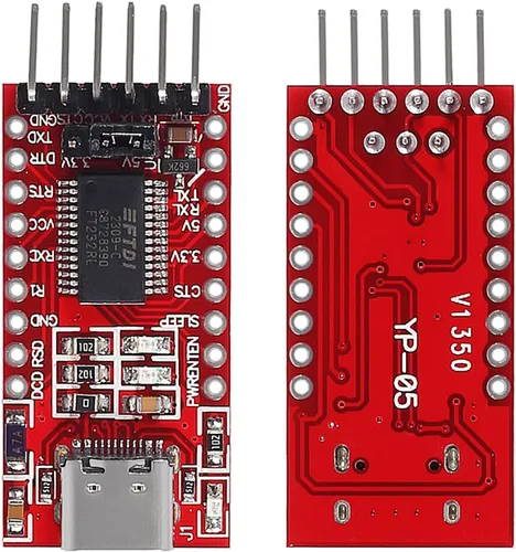 Vista 2 de 2 unids FT232RL FTDI USB 3.3 V 5.5 V a TTL módulo adaptador serie para Arduino FT232 Pro Mini puerto Tipo-C USB a TTL 232