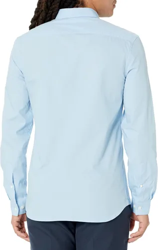 Vista 2 de Lacoste Camisa de manga larga con botones de popelina ajustada para hombre