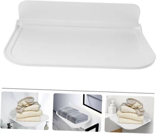 Vista 5 de Cabilock 1 tablero de almacenamiento versátil organizador para toallas, jabones y artículos diversos, elegante almacenamiento en el hogar para baño