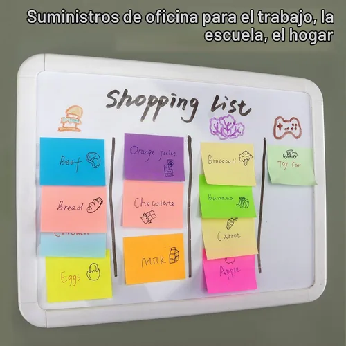 Vista 7 de Notas adhesivas de 1.5 x 2 pulgadas, 20 blocs autoadhesivos, 10 colores 20 almohadillas