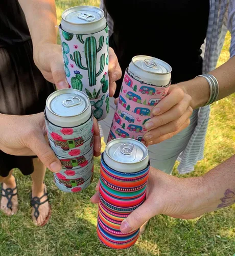 Vista 4 de Slim - Enfriadores de latas – Enfriador de latas delgado con aislamiento de neopreno para latas altas y delgadas de 12 onzas como seltzers