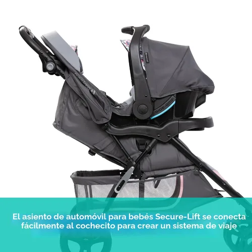 Vista 3 de Sistema de viaje Baby Trend EZ Ride SE con asiento de seguridad para bebé, Bluebell