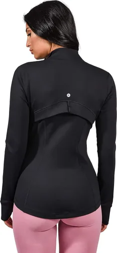 Vista 4 de 90 Degree By Reflex Chaqueta deportiva ligera con cremallera completa para mujer