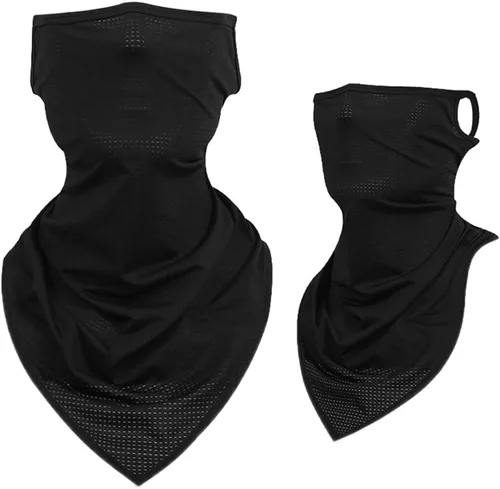Vista 8 de Pasamontañas para esquí, forro para braga de cuello de casco de motocicleta, media máscara de secado rápido