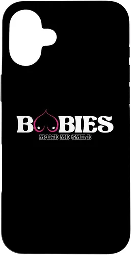 Vista 25 de iPhone 11 Funny Boobies Make Me Smiles Funda de humor para adultos