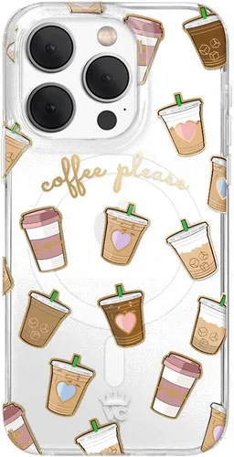 Vista 173 de VELVET CAVIAR Funda compatible con MagSafe para iPhone 15, probada en caídas de 10 pies, estampado de leopardo y amatista morada