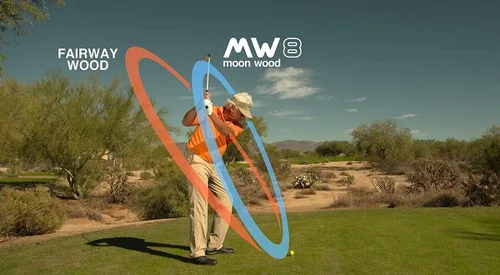 Vista 6 de MW8 Moon Wood - Madera de calle de golf premium para hombres y mujeres - Club de golf incluye cubierta para la cabeza - Legal para jugar en torneos