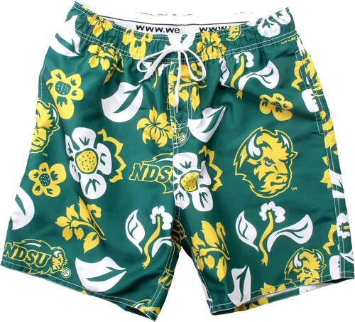 Vista 4 de Wes and Willy NCAA Traje de baño floral para hombre