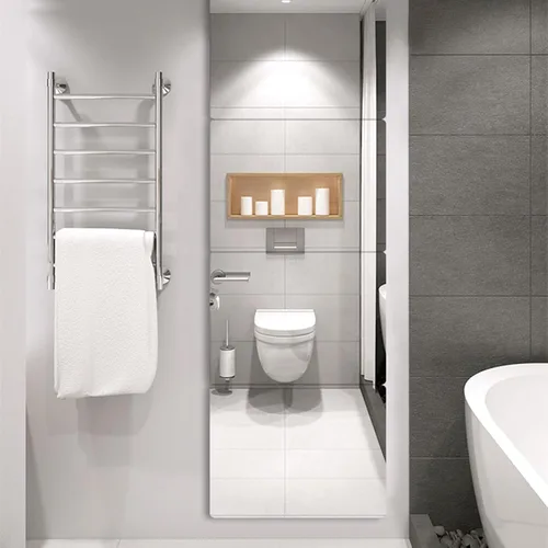 Vista 10 de JEOYOO Espejo de Pared de Cuerpo Entero, Espejos para Puerta, Espejo Acrílico Económico, Espejos de Gimnasio Irrompibles para Gimnasio en Casa