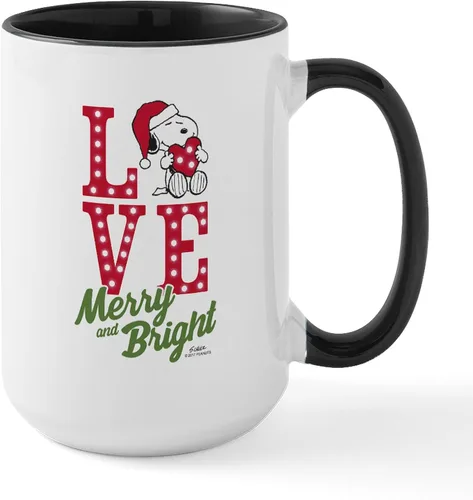 Vista 122 de CafePress SNOOPY Joe Cool - Taza de café de cerámica (15.0 fl oz)