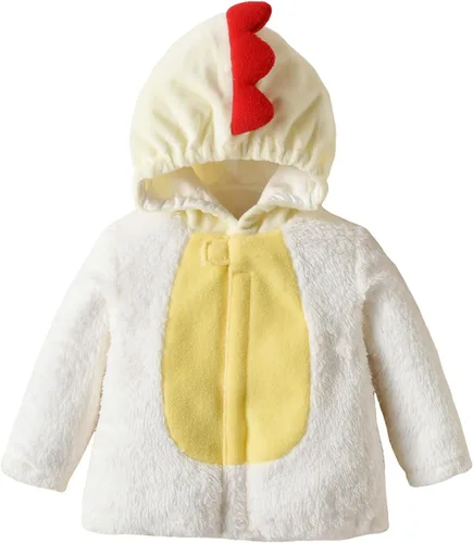 Vista 4 de Binwwede Disfraz de pollo para bebés niños y niñas, de manga larga, sudadera con capucha y pantalones