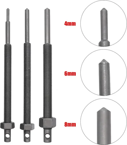 Vista 3 de Kit de herramientas de extracción de rodamientos internos de motocicleta de 0.354-0.906 in, kit de extractor de rodamientos internos, 8 uds