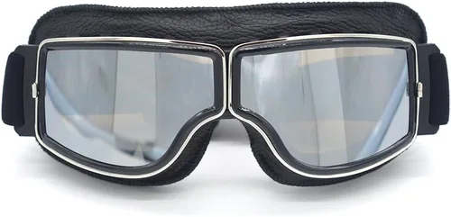 Vista 14 de Gafas de Motocicleta Vintage Antiarañazos Gafas de Scooter Esquí para Hombres Mujeres Adultos