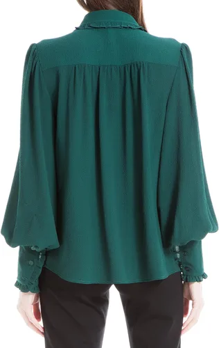 Vista 3 de Max Studio Camisa de manga larga con botones para mujer
