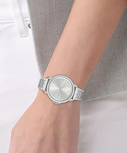 Vista 4 de Lacoste Reloj de cuarzo para mujer con correa de acero inoxidable plata 17 Modelo 2001200 Plateado Reloj de cuarzo