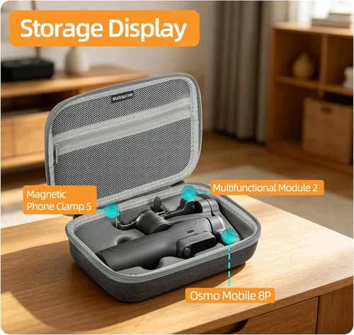Vista 3 de Estuche de transporte para accesorios DJI Osmo Mobile 8P