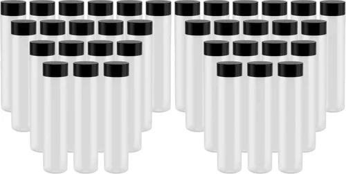 Vista 9 de 18 botellas sensoriales vacías a granel de 14 onzas, botellas de jugo de plástico con tapas, recipientes transparentes reutilizables para bebidas