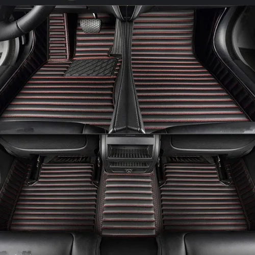 Vista 15 de Alfombrillas personalizadas para automóvil compatibles con Audi, BMW, Mercedes-Benz, Chevy, Cadillac, Honda, Toyota, Lexus, Infiniti, Nissan, rojo