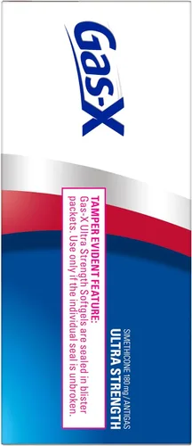 Vista 15 de Gas-X Cápsulas blandas de alivio de gases ultra fuertes con simeticona, 180 mg para aliviar la hinchazón, 50