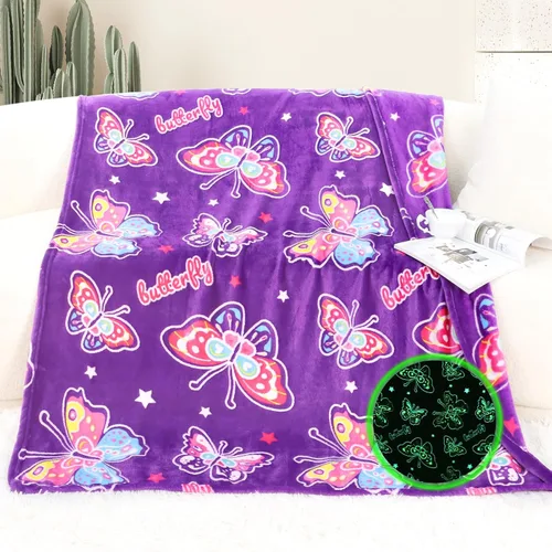 Vista 7 de Manta de Ajolotl para Niños que Brilla en la Oscuridad Manta para Niños Niños Manta de Tiro Regalos de Ajolotl Decoración Animal Salamandra Mantas