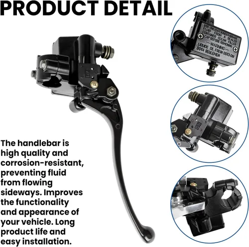Vista 3 de Kit de cilindro maestro de freno de 7/8 pulgadas Manillar Palanca de freno delantera derecha compatible con Honda TRX TRX250 TRX300 350 400 450