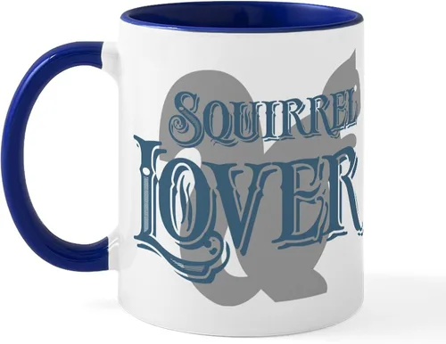 Vista 52 de CafePress Taza navideña de ardilla de 11 oz (11.0 fl oz) taza de café de cerámica