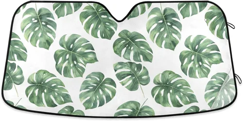 Vista 15 de Parasol plegable reflectante para parabrisas de automóvil, diseño de estrella de mar, concha, verano, playa, bloquea los rayos UV