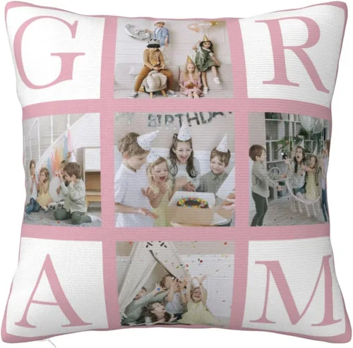 Vista 12 de Funda de almohada personalizada para regalos, funda de almohada personalizada con fotos, fundas de cojín para fotos, regalos personalizados