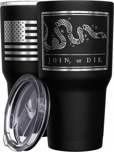 Vista 8 de We The People Holsters - Vaso térmico de 30 onzas, 0% Liberal, Negro