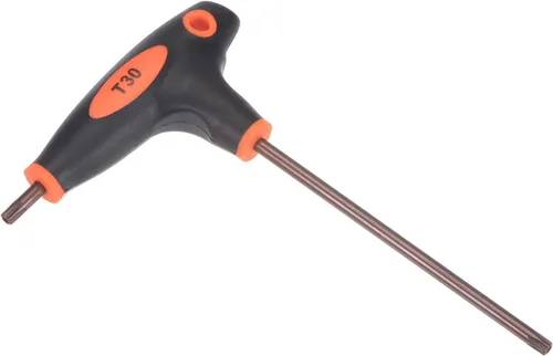 Vista 6 de uxcell T10 llave Torx a prueba de manipulación anti manipulación llave en T llave de doble extremo, acero S2