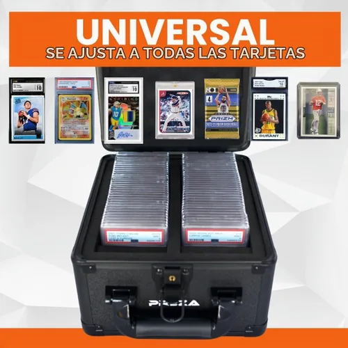 Vista 3 de PREZA Caja de almacenamiento para tarjetas graduadas, estuche de exhibición de tarjetas deportivas premium para tarjetas deportivas graduadas