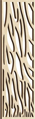 Vista 146 de 9 3/8"W x 24 3/8"H x 1/4"T Bristol Decorativos Paneles de Pared de Madera Calado, Cereza