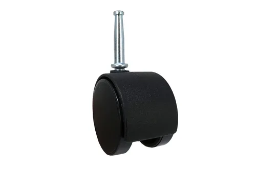 Vista 3 de Shepherd Hardware 9401 Rodaja para silla de oficina de 1-5/8 pulgadas, rueda doble, placa cuadrada de 1-1/2 pulgadas, capacidad de carga de 40