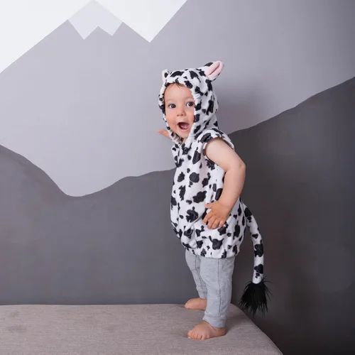 Vista 2 de Disfraz unisex de franela con capucha para invierno y otoño, disfraz de Halloween, ropa de cosplay