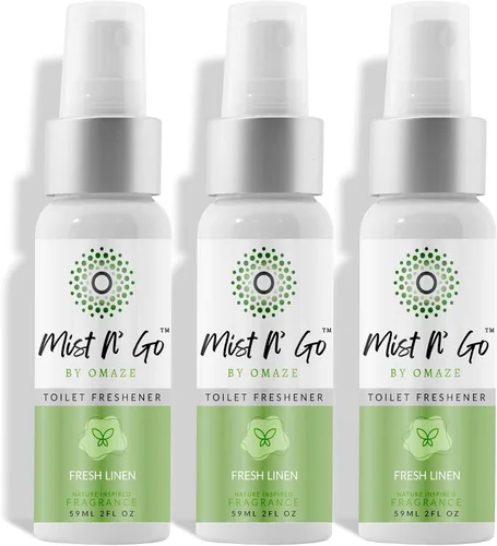 Vista 59 de Mist N' Go by Omaze - Aerosol de Baño de Viaje para Inodoro Eliminador de Olores - Aerosol de Inodoro de Viaje para Ambientador de Aire de Baño