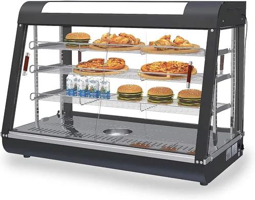 Vista 9 de Whalefall - Calentadores de alimentos de 3 niveles para encimera, 15 pulgadas, calor comercial para alimentos