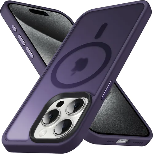 Vista 30 de Anqrp Funda magnética a prueba de golpes para iPhone 12 Pro Max, [compatible con MagSafe] [probada contra caídas de grado militar] Funda delgada