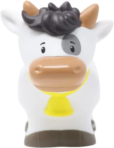 Vista 6 de Pieza de repuesto para el juego Fisher-Price Little People Farm Animal Friends - GFL21 ~ Figura de repuesto de vaca blanca