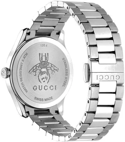 Vista 2 de Gucci G-Timeless cuarzo esfera negra reloj para mujer YA1264136, Movimiento de cuarzo