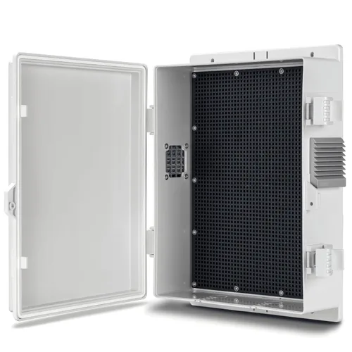 Vista 15 de Namunanee - Caja de conexiones eléctricas para exterior, recinto resistente al agua de ABS con panel de montaje interno y tapa con bisagras, 9.2" H
