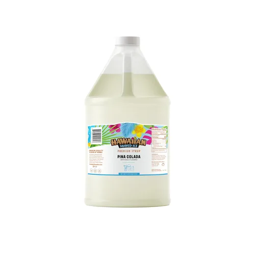 Vista 14 de Hawaiian Shaved Ice Jarabe de un galón, sabor sangre de tigre, excelente para granizados, sodas italianas, paletas heladas y más, no necesita